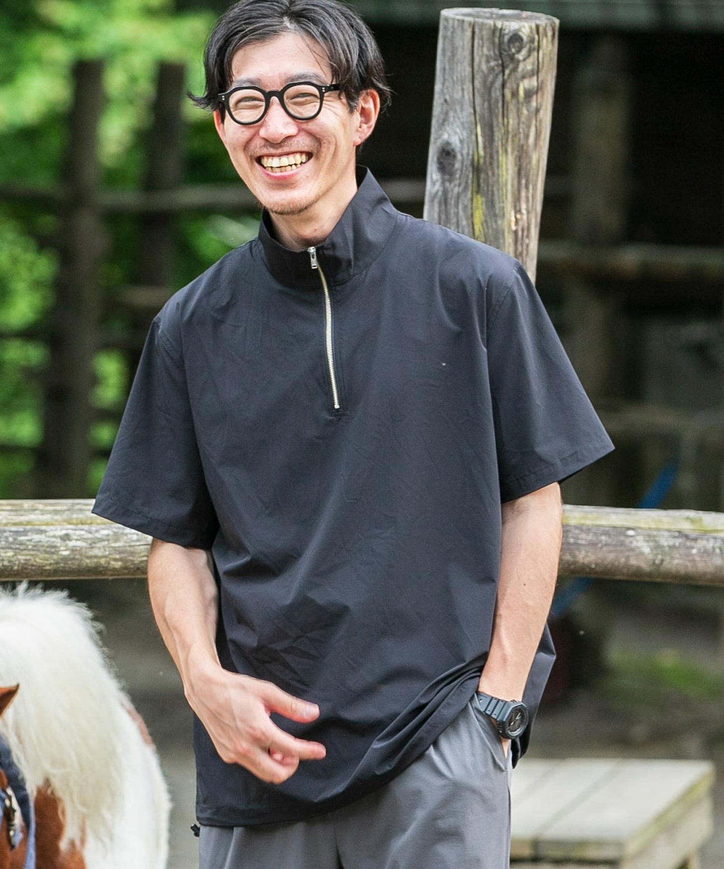 絲滑尼龍半拉鍊多功能上衣