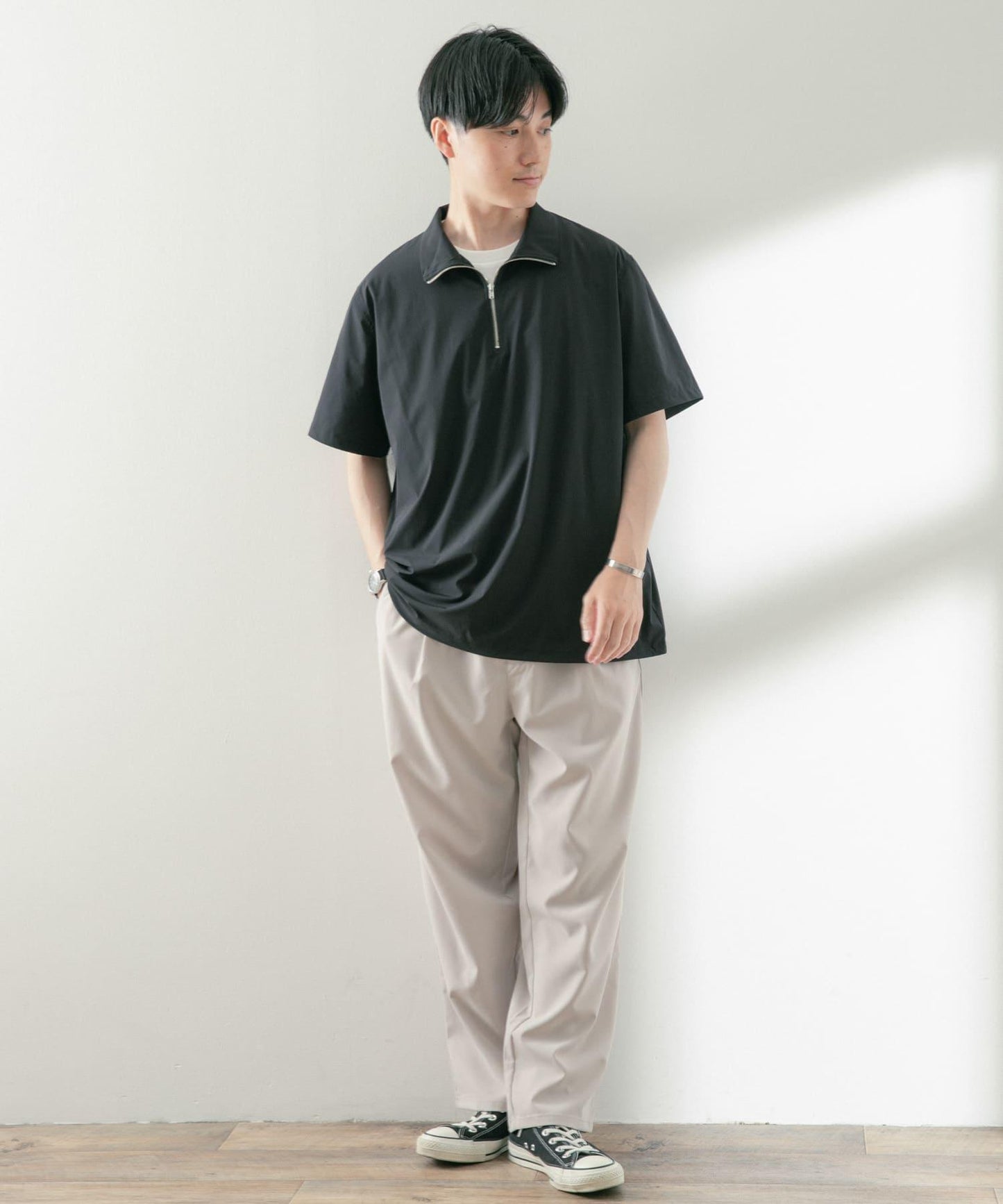 絲滑尼龍半拉鍊多功能上衣