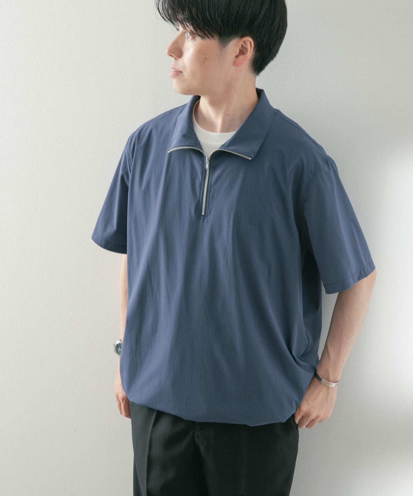 絲滑尼龍半拉鍊多功能上衣