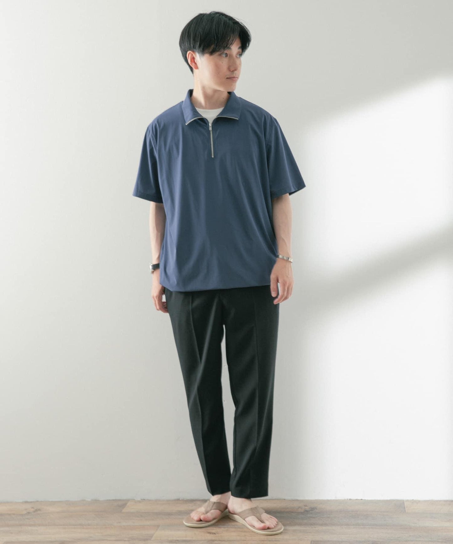 絲滑尼龍半拉鍊多功能上衣