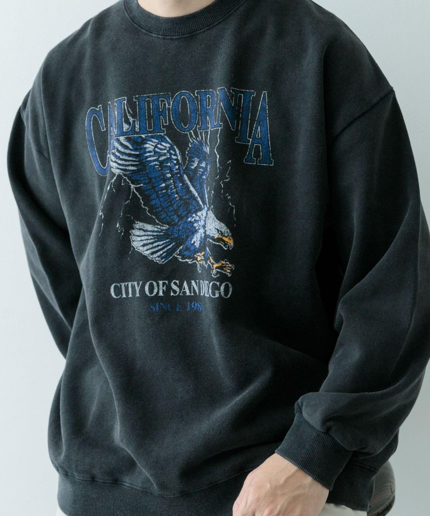 含XL碼 粉末工藝圓領衛衣套頭衫