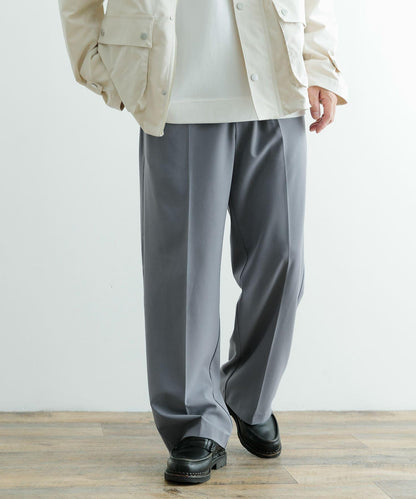 可成套穿著 可水洗×涼感TR直筒褲