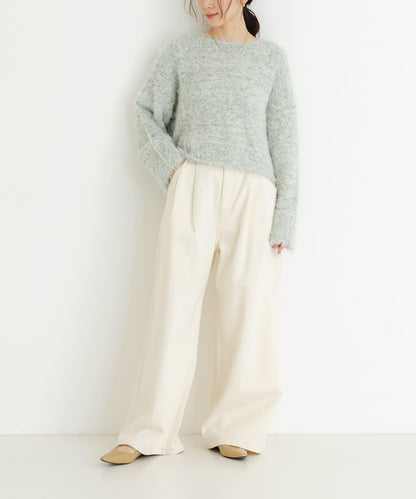 亮片混紡長毛針織衫
