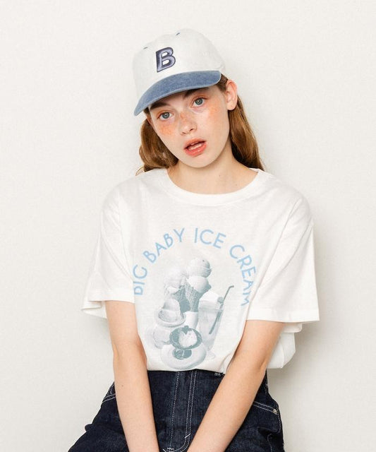 特別款 BIG BABY ICE CREAM 照片印花T恤