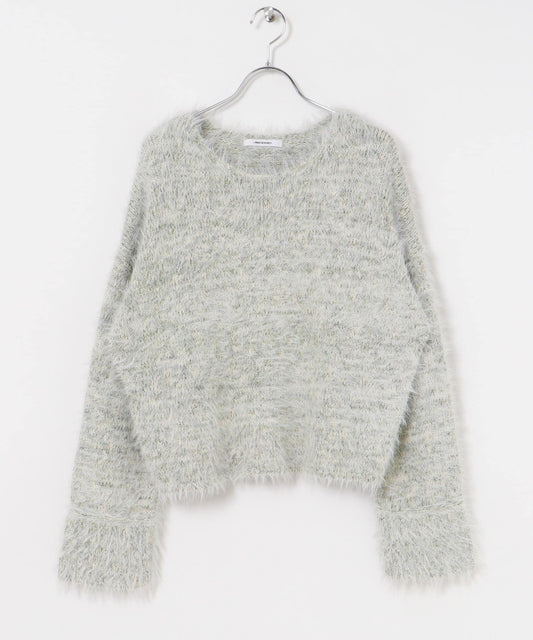 亮片混紡長毛針織衫