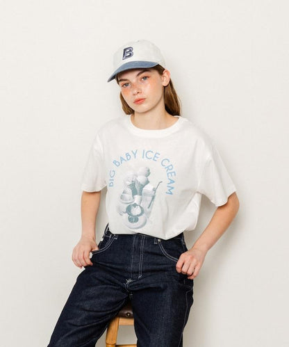 特別款 BIG BABY ICE CREAM 照片印花T恤