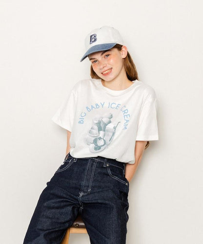 特別款 BIG BABY ICE CREAM 照片印花T恤
