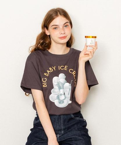 特別款 BIG BABY ICE CREAM 照片印花T恤