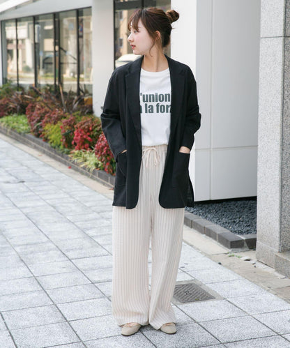亞麻人造絲西裝外套
