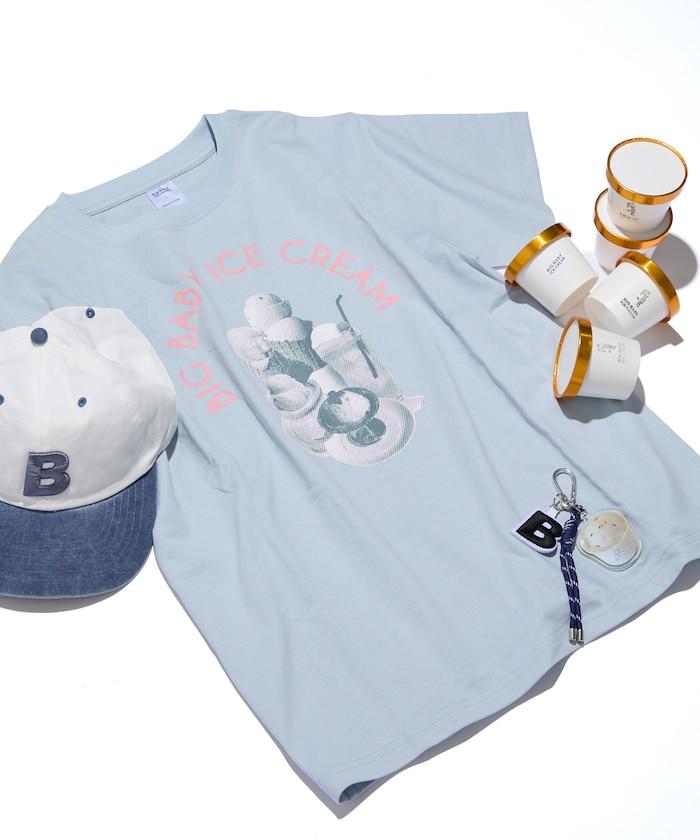 特別款 BIG BABY ICE CREAM 照片印花T恤