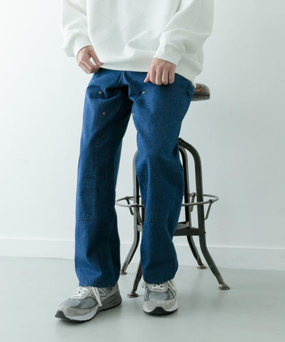 雙膝加固棉質工裝褲