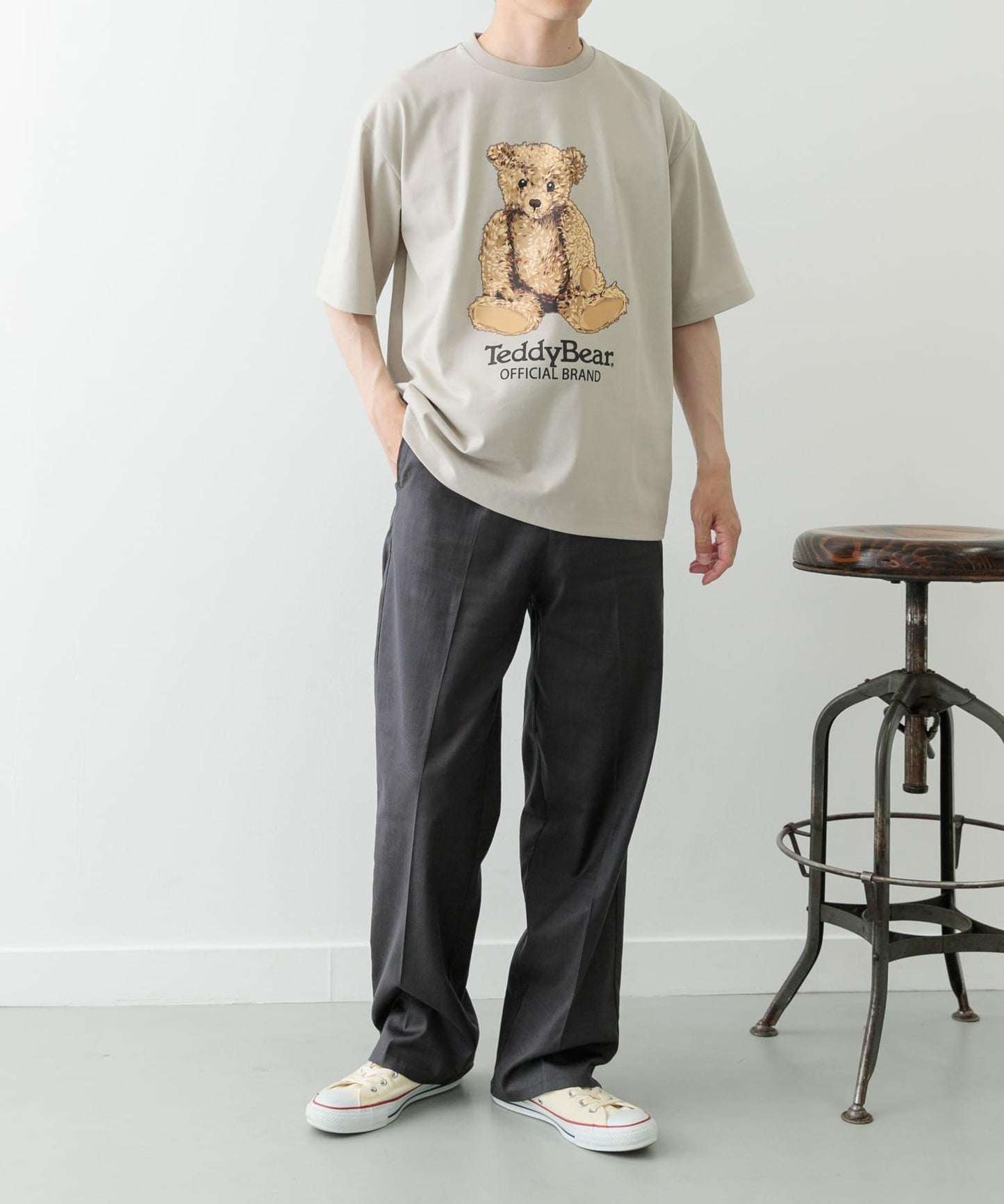 Teddy Bear 圓領印花T恤