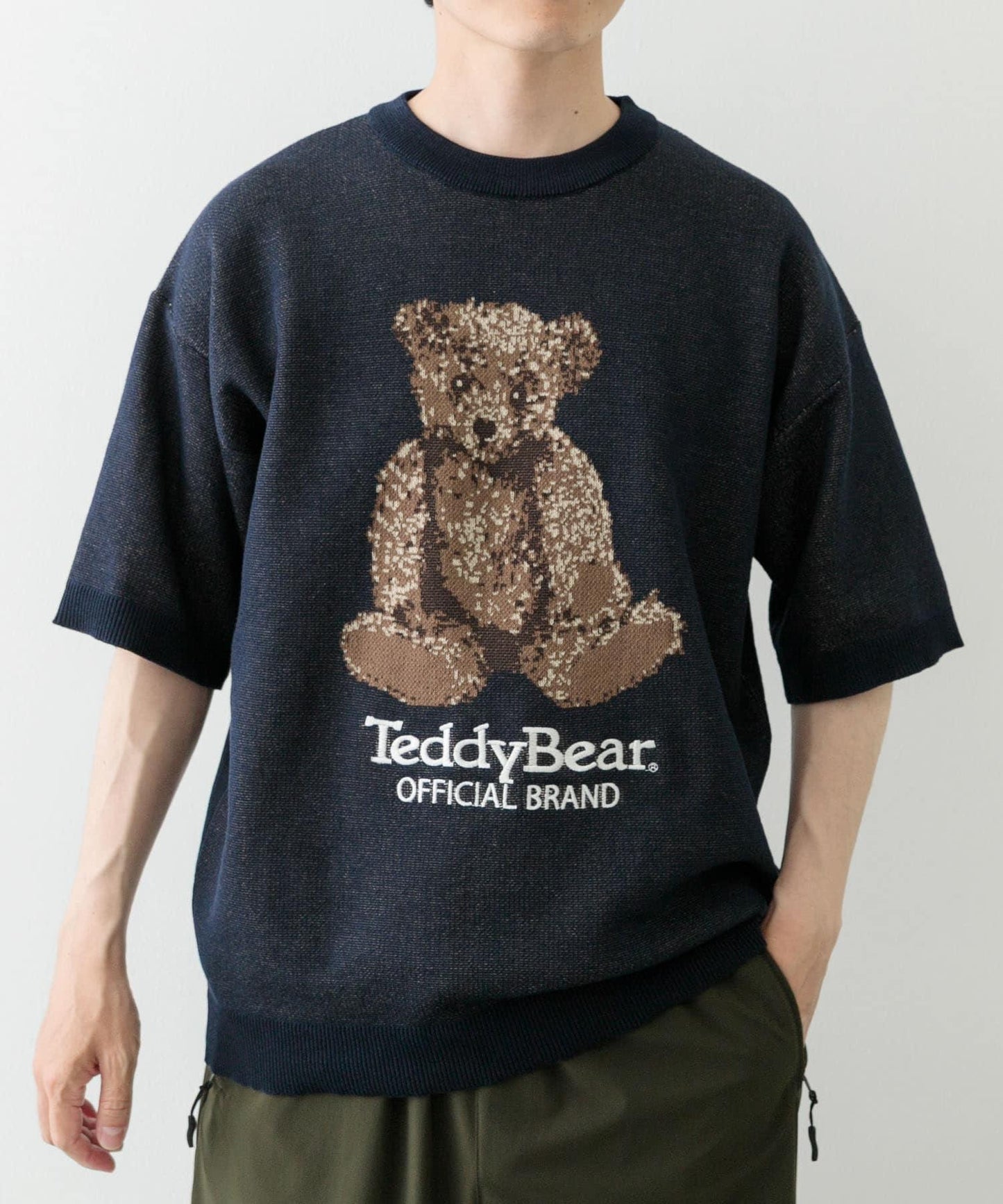 Teddy Bear 圓領夏季針織衫