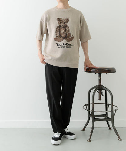 Teddy Bear 圓領夏季針織衫