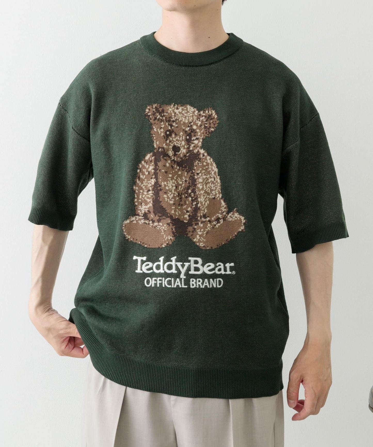 Teddy Bear 圓領夏季針織衫