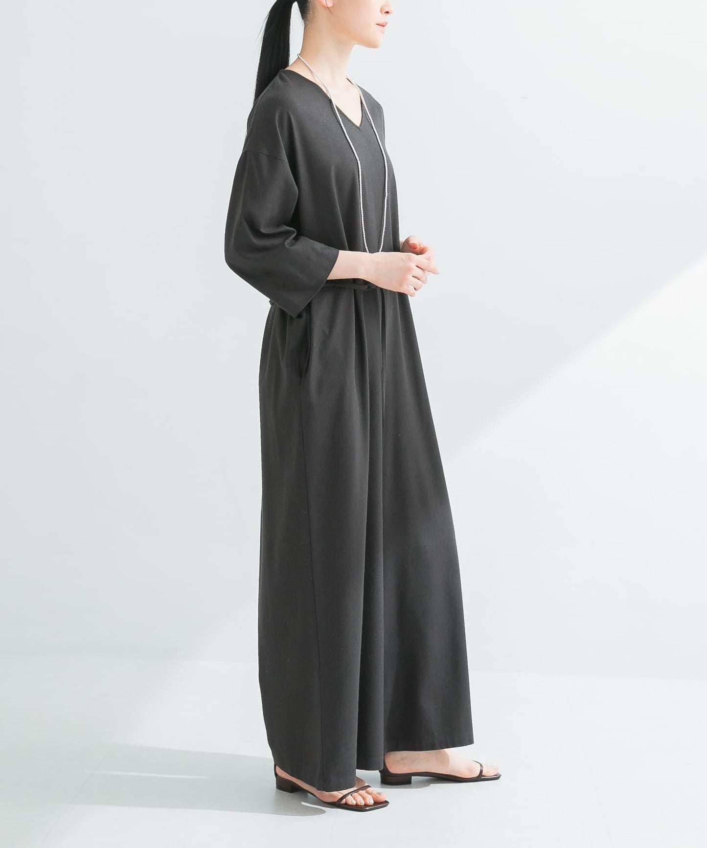 真絲混紡連體褲