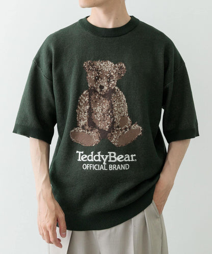 Teddy Bear 圓領夏季針織衫