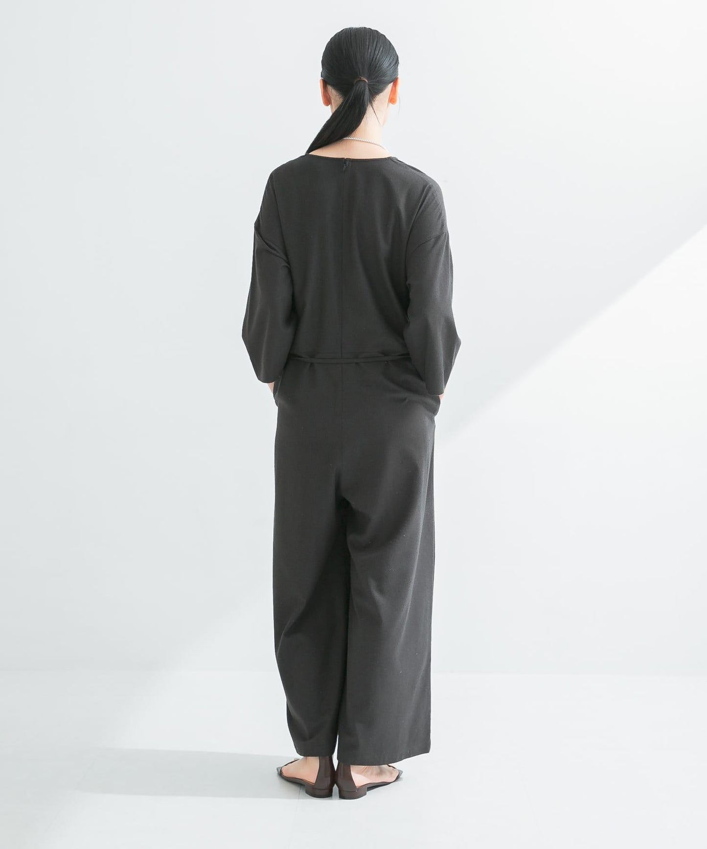 真絲混紡連體褲