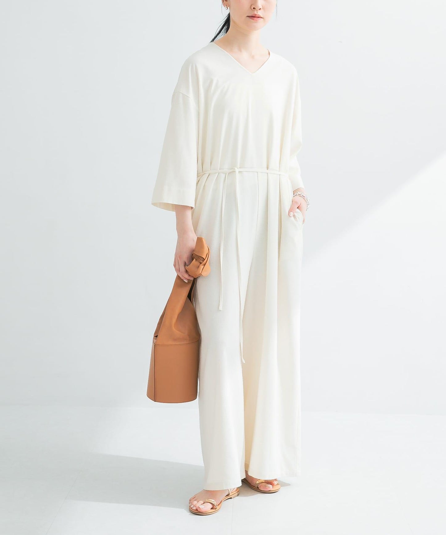 真絲混紡連體褲