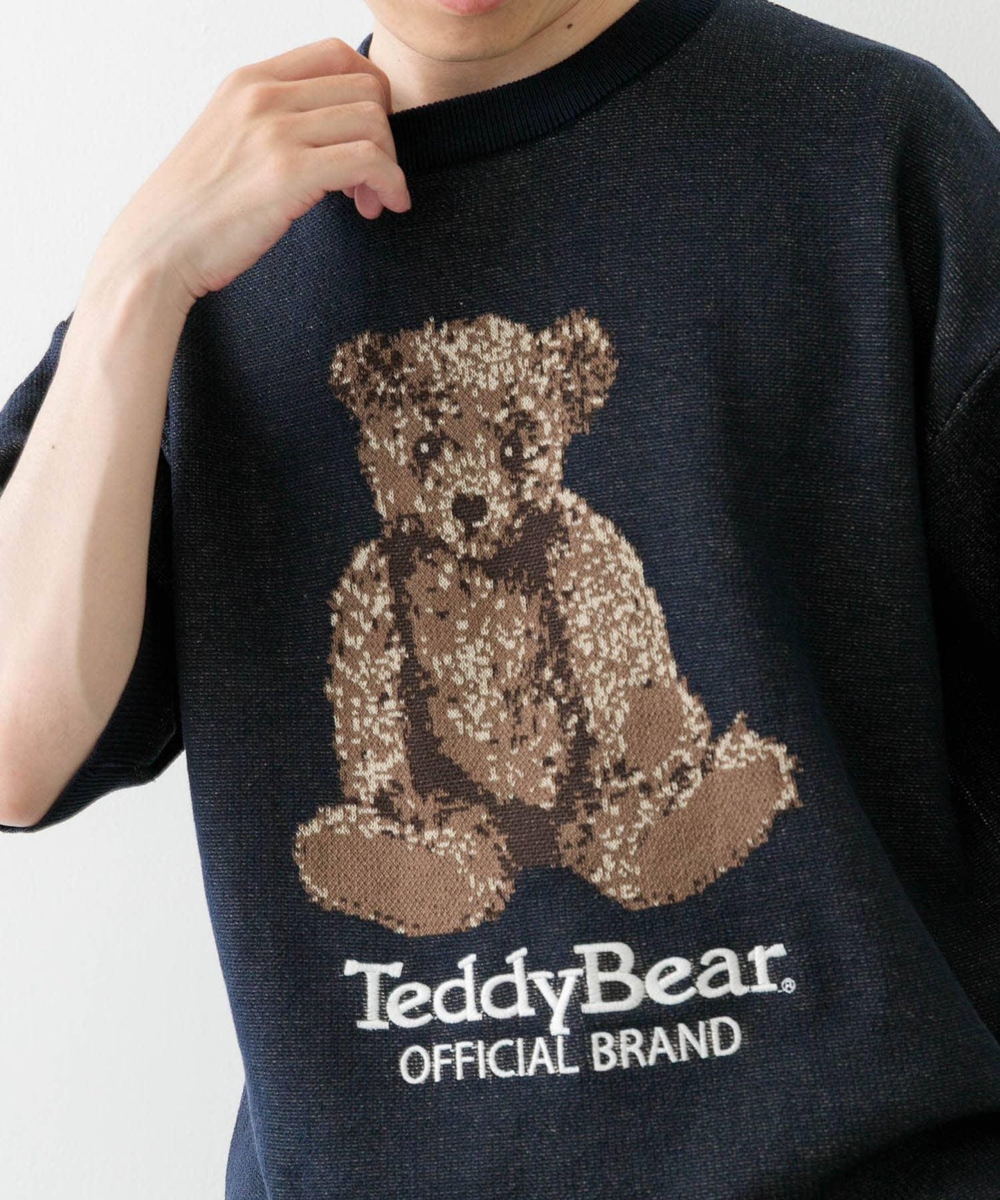 Teddy Bear 圓領夏季針織衫