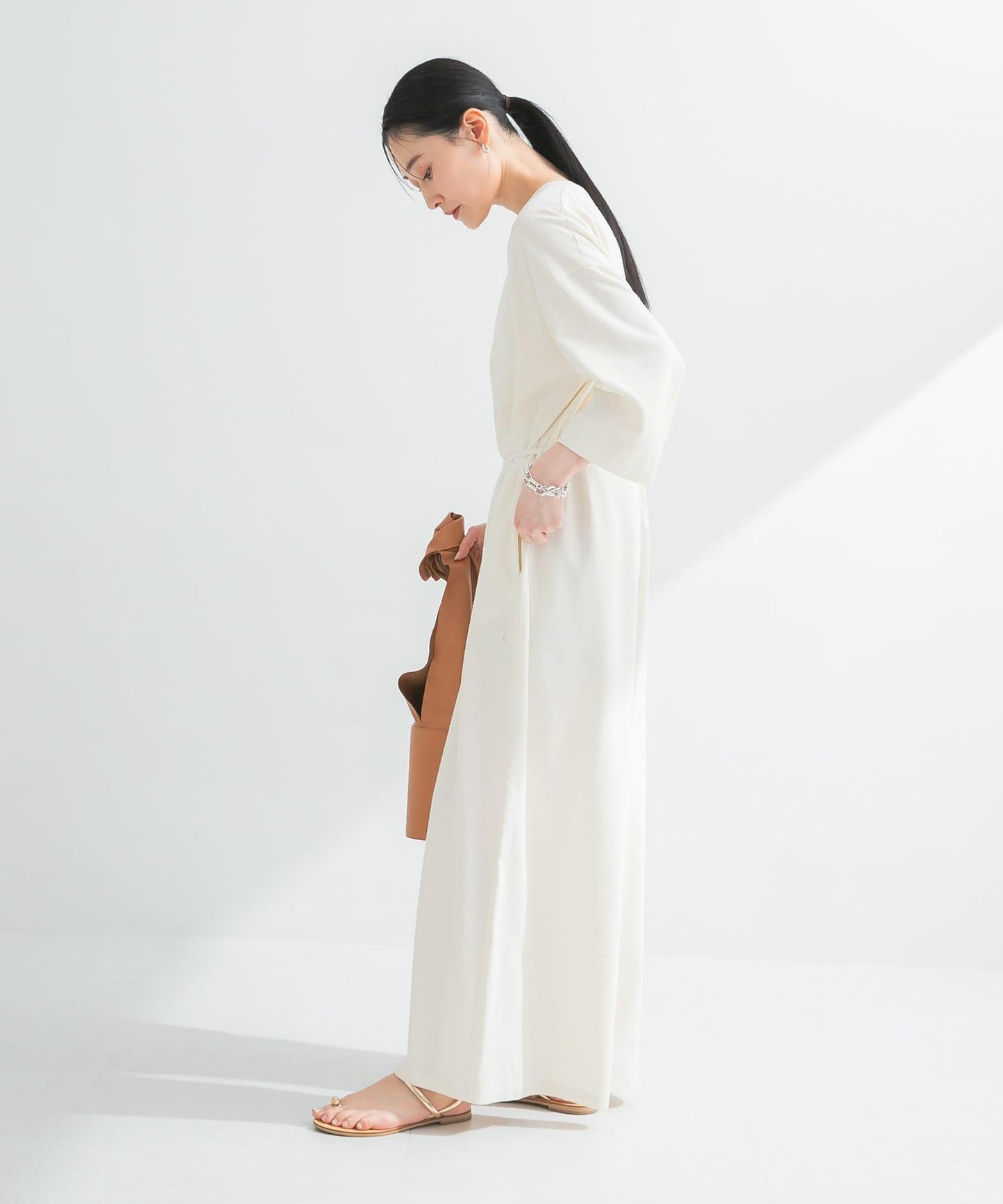 真絲混紡連體褲