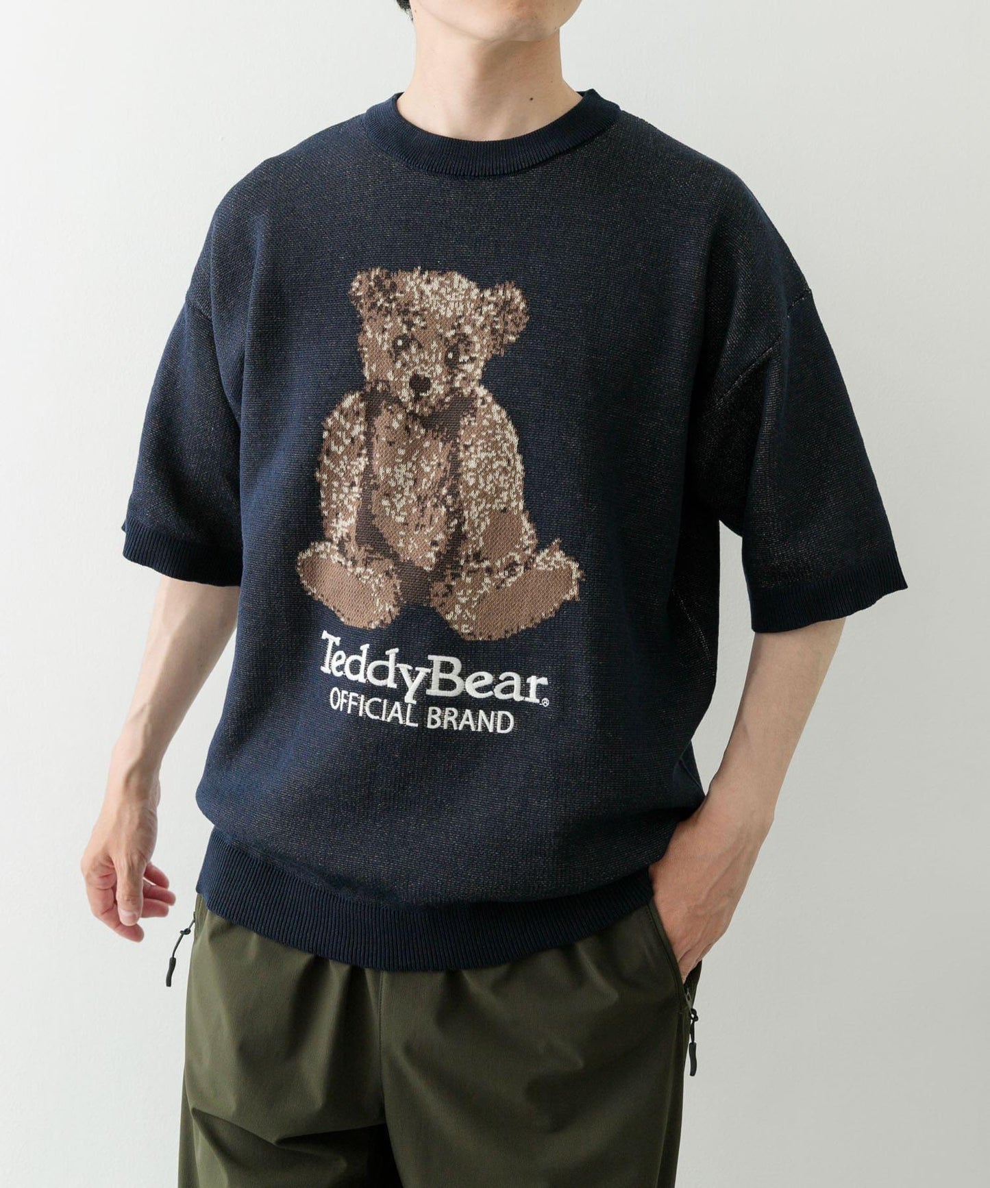 Teddy Bear 圓領夏季針織衫