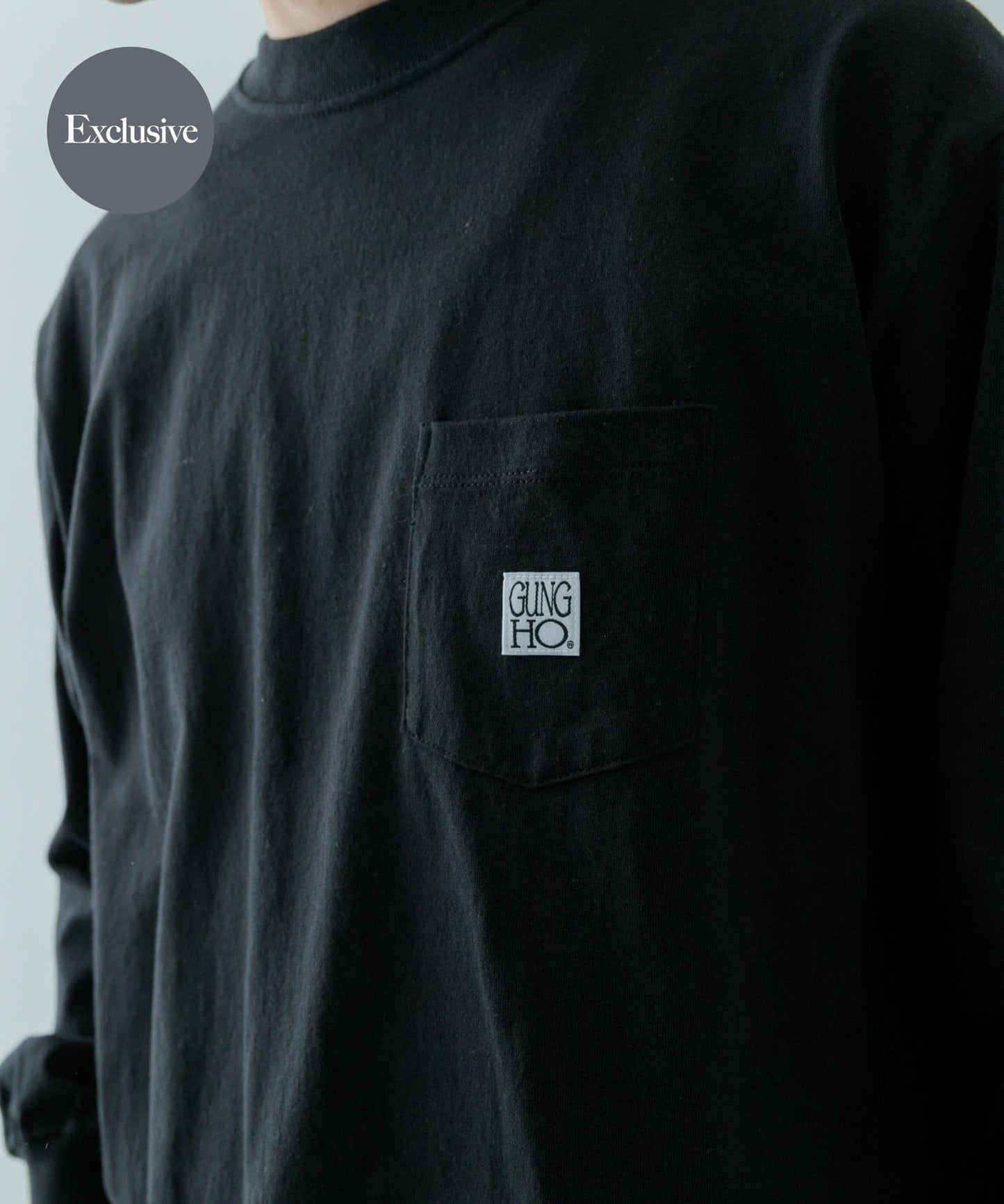 『聯名』GUNGHO×ITEMS 口袋長袖T恤