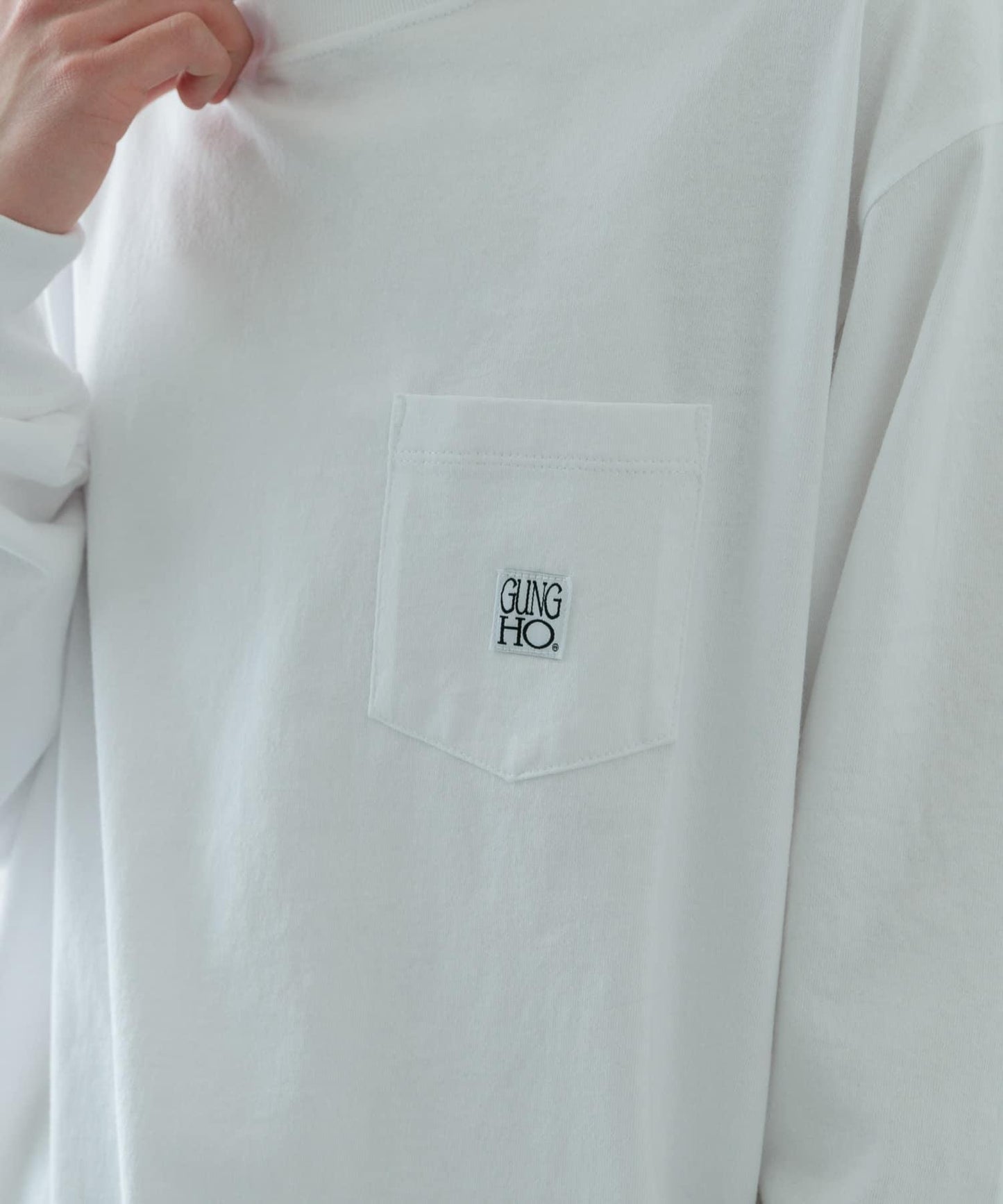 『聯名』GUNGHO×ITEMS 口袋長袖T恤