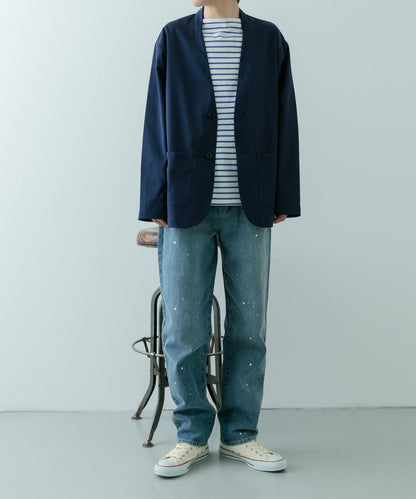 11盎司塗層直筒牛仔褲