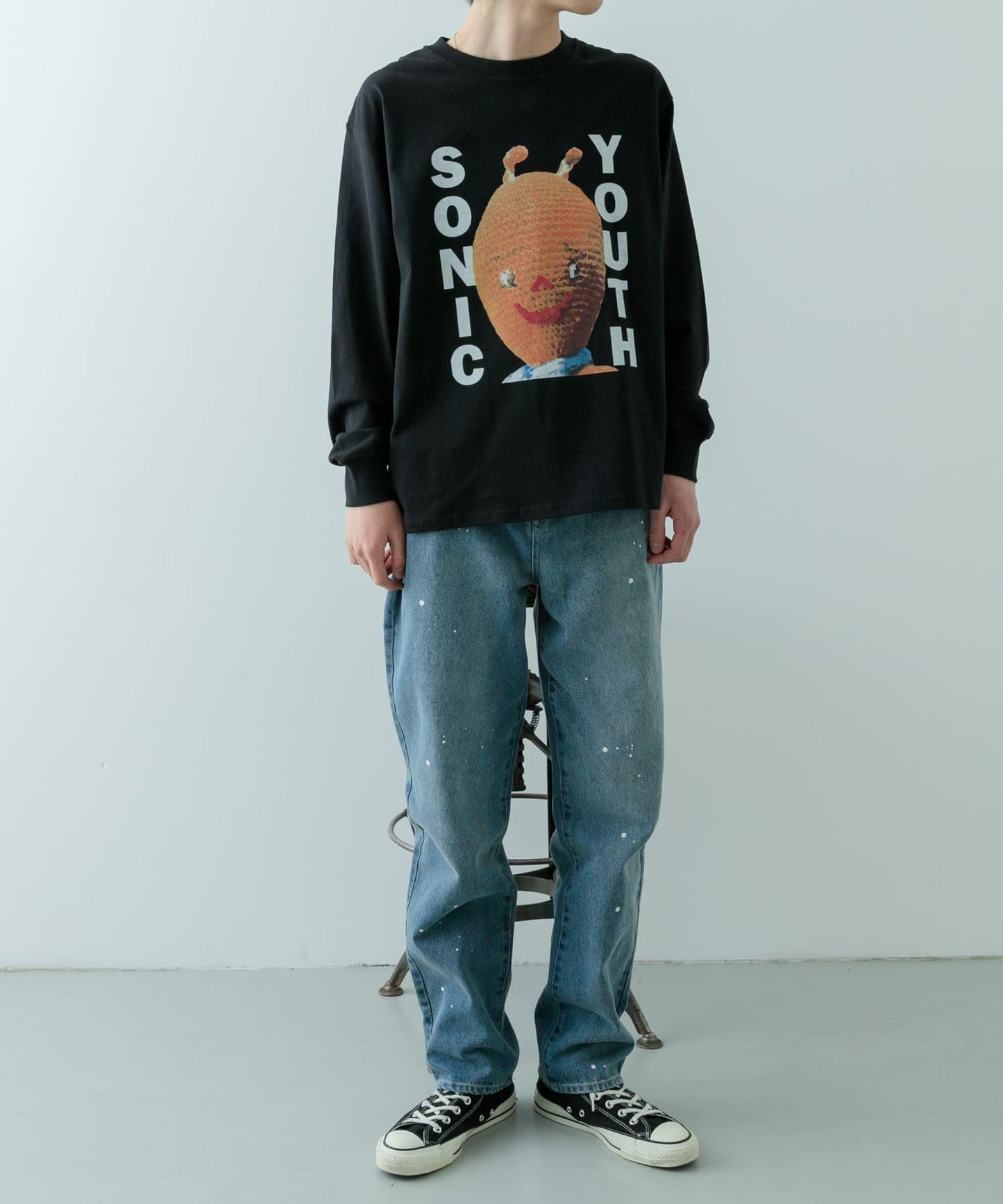 Sonic Youth 印花長袖T恤