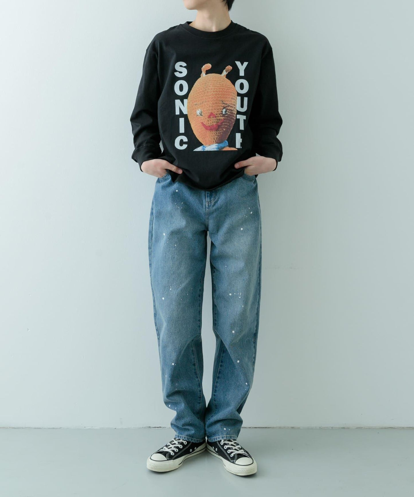 Sonic Youth 印花長袖T恤