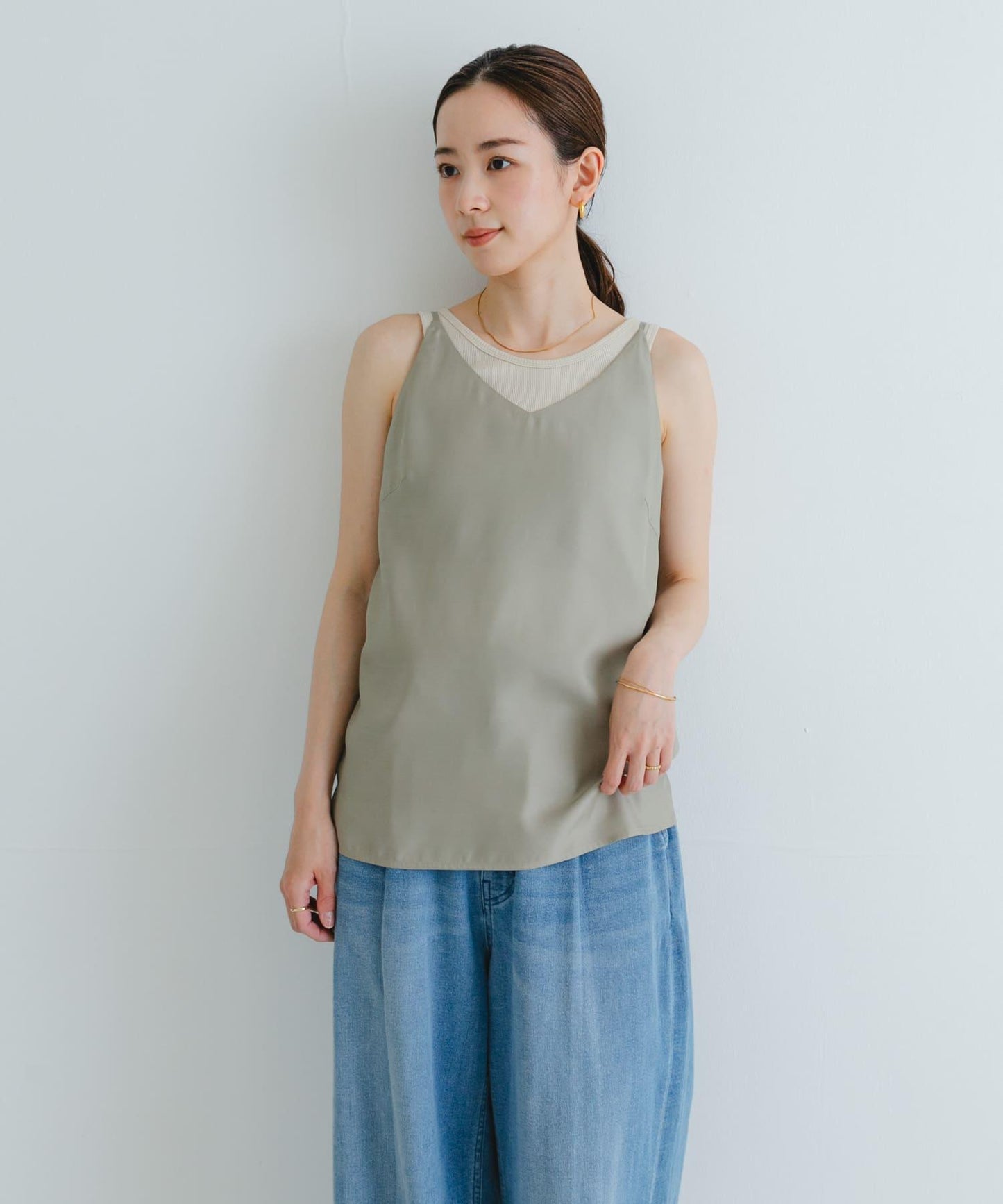「接觸冷感」銅氨纖維吊帶背心