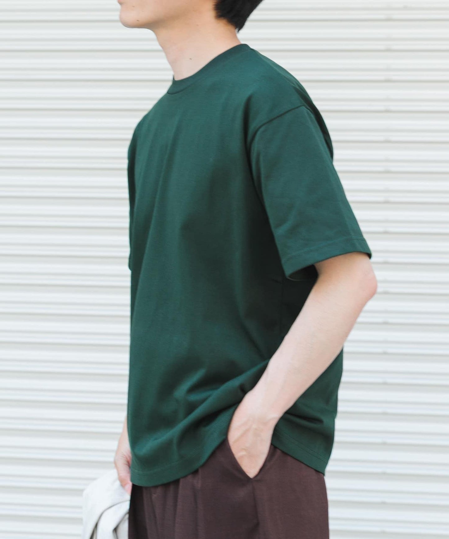 接觸冷感/防紫外線絲光圓領T恤