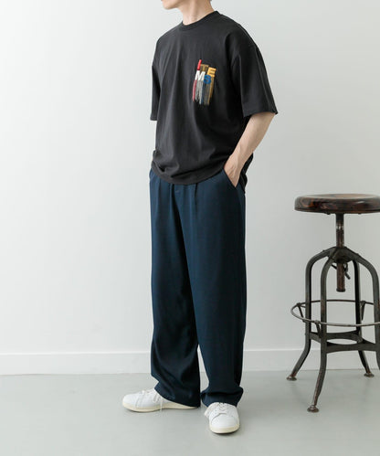 流蘇刺繡T恤 Logo