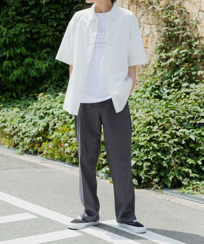 「套裝可搭配」亞麻混紡長褲