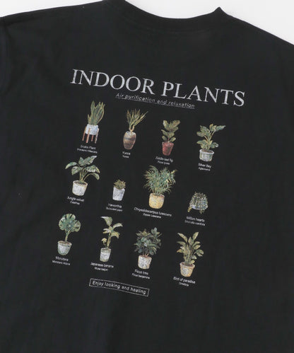 Plants背面印花仿舊風格T恤