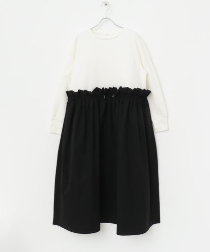 打褶連衣裙