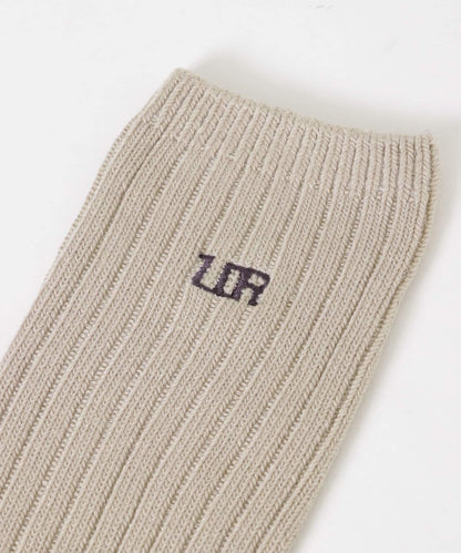 UR TECH長款羅紋刺繡襪