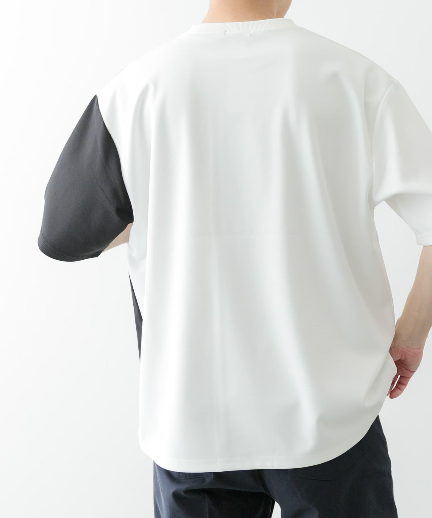 拼接設計短袖上衣