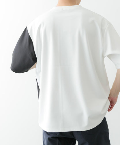 拼接設計短袖上衣