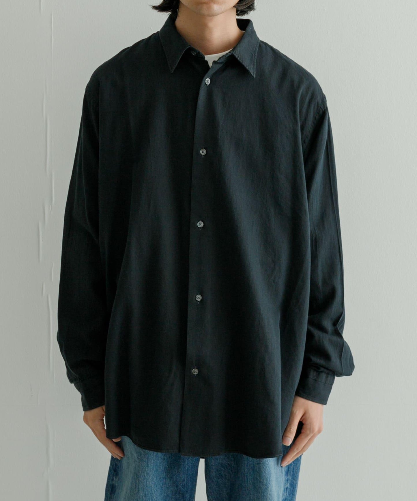 new basic 牛仔染色襯衫