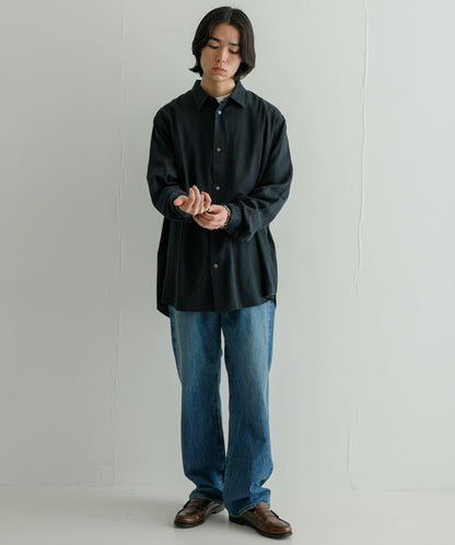 new basic 牛仔染色襯衫