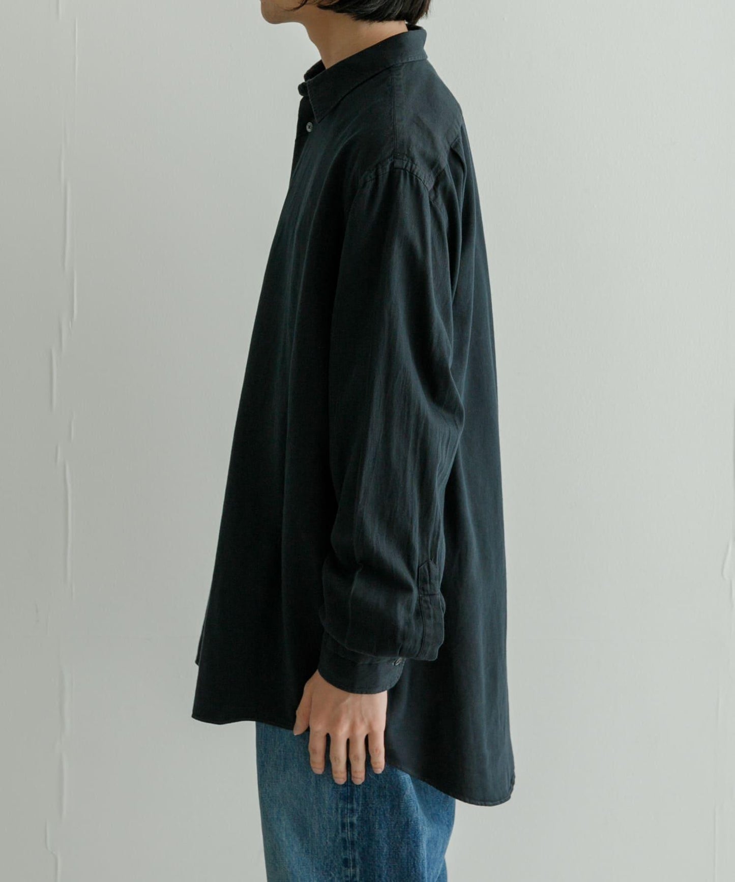 new basic 牛仔染色襯衫