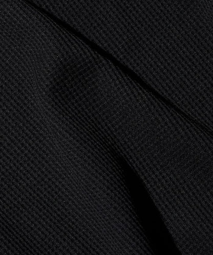 Drymix(R) / 乾爽混紡寬鬆版型華夫格布插肩長袖T恤