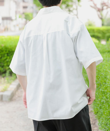 抗菌防臭寬鬆短袖襯衫