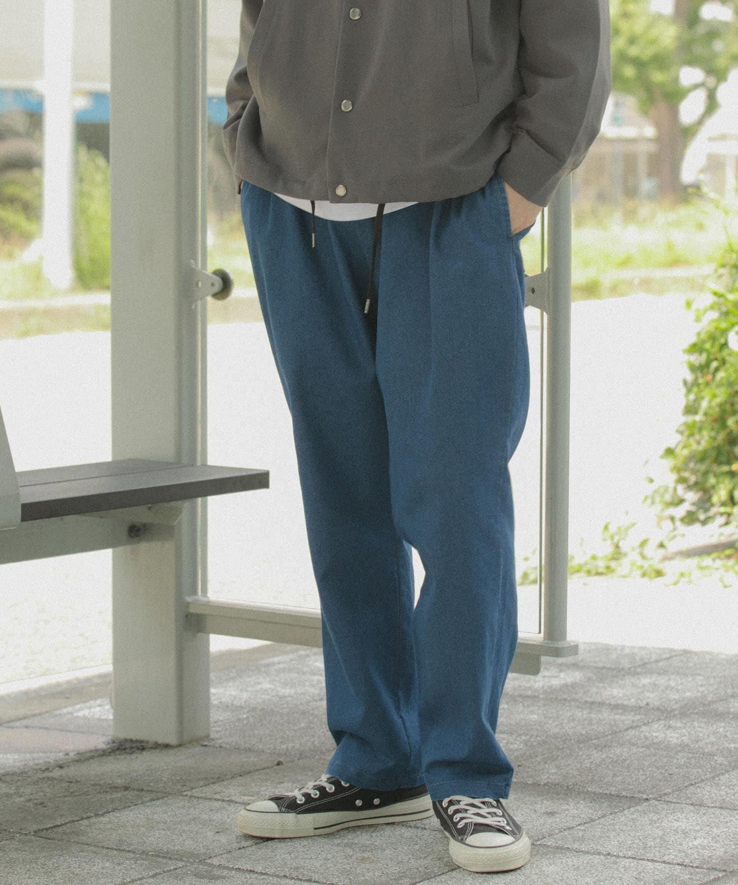 高彈力休閒褲