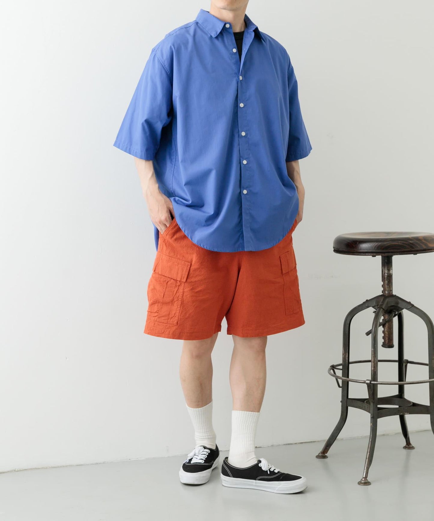 可搭配套裝 天然材質亞麻棉休閒工裝短褲