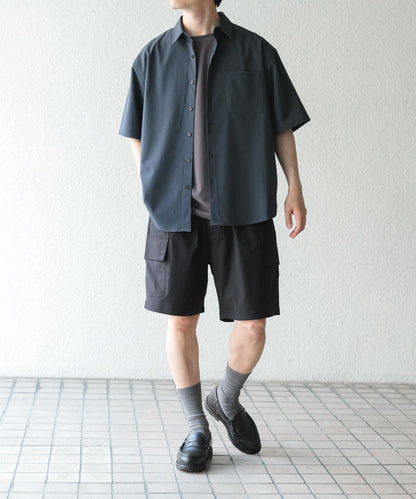 鬆緊腰休閒工裝短褲