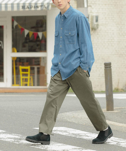 高彈力休閒褲