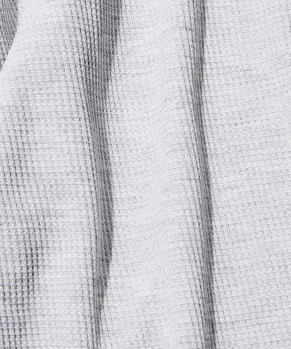 Drymix(R) / 乾爽混紡寬鬆版型華夫格亨利領T恤